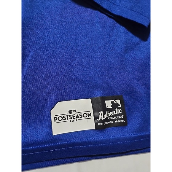 Nike Dri Fit Chicago Cubs Shirt Mens Large Blue MLB Baseball Long Sleeve 2017 - Picture 3 of 10